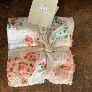 New set (3)shabby chic dish cloth cloths kitchen linen Easter bunnies